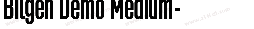 Bilgen Demo Medium字体转换